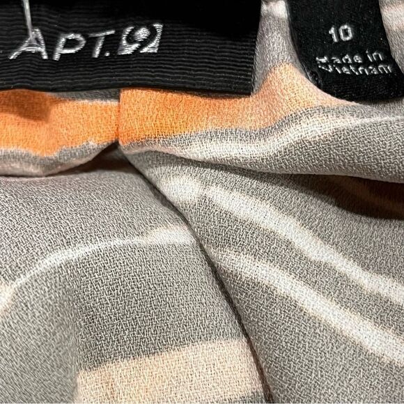 Long sleeve striped midi dress - Picture 9 of 14